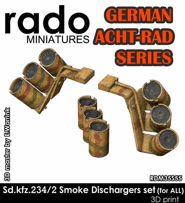 Rado Miniatures RDM35S55 zadýmovače Puma 1/35 resin