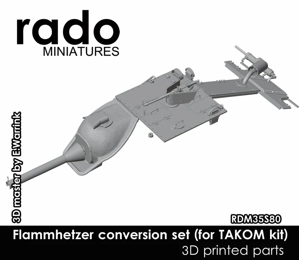 Rado Miniatures RDM35S80 konverze Flammhetzer 1/35