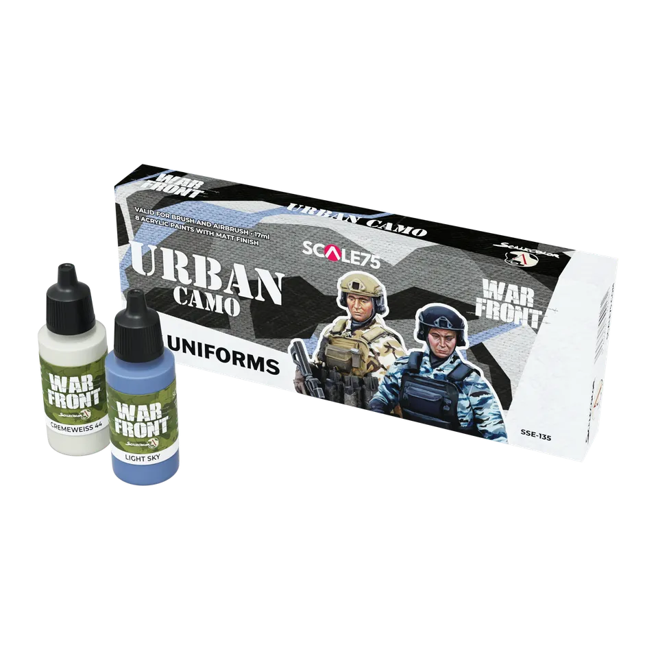 Scale75 Warfront Urban Camo sada barev 8 kusů šedá