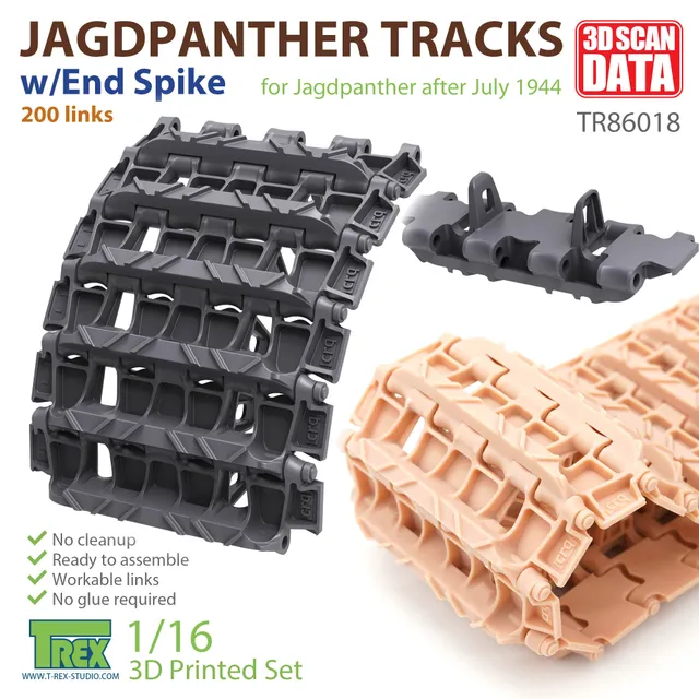 T-Rex Studio TR86018 pásy 1/16 Jagdpanther s hrotem