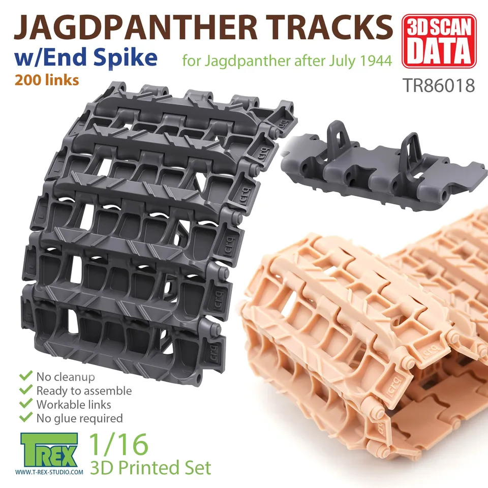 T-Rex Studio TR86018 pásy 1/16 Jagdpanther s hrotem