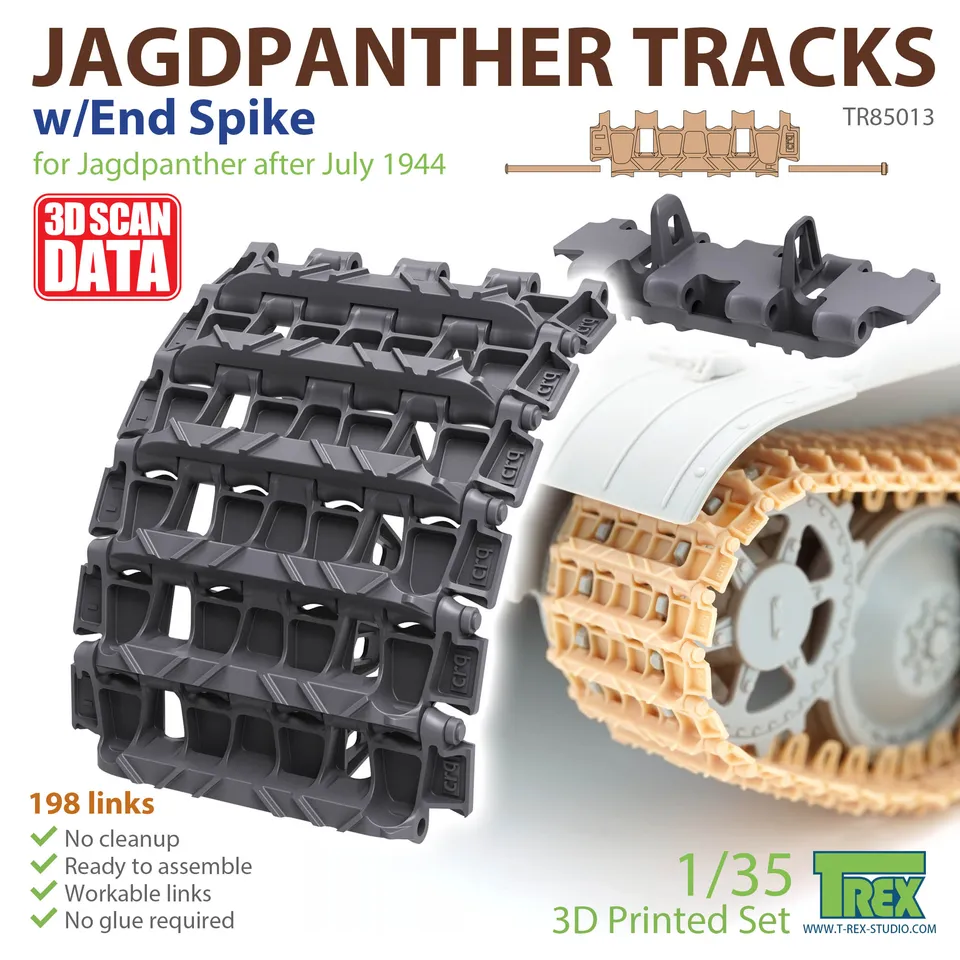 T-Rex Studio TR85013 Jagdpanther pásy 1/35 s hrotem