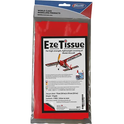 Deluxe Materials Eze Tissue potahový papír červený 5 ks