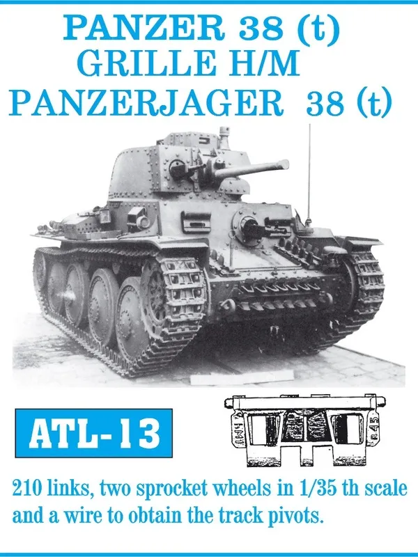Friulmodel ATL-013 Panzer 38t pásy 1/35 s koly