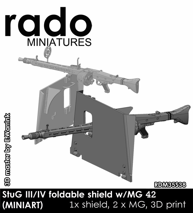 Rado Miniatures RDM35S38 štít MG42 StuG 1/35