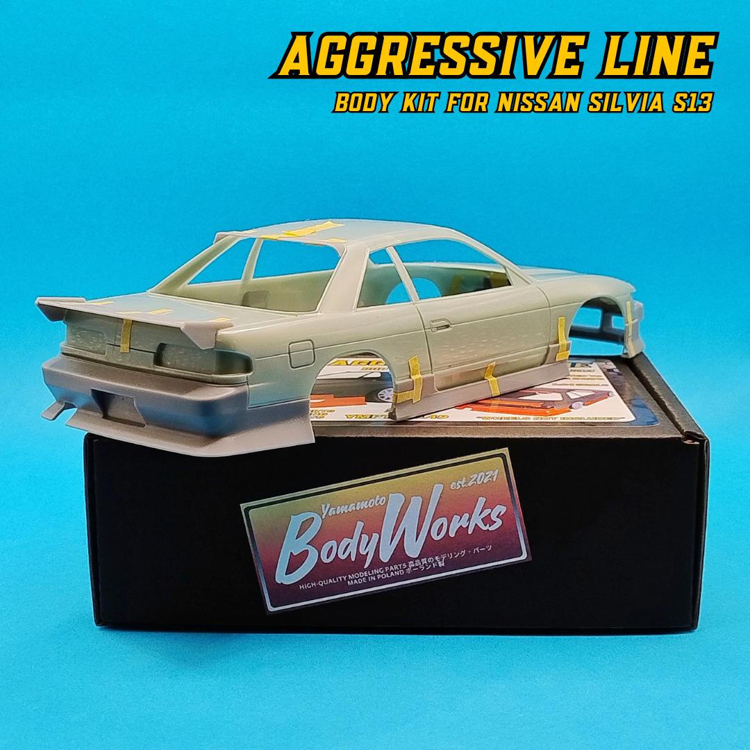 Yamamoto Aggressive Line Silvia S13 transkit 1/24 Tamiya