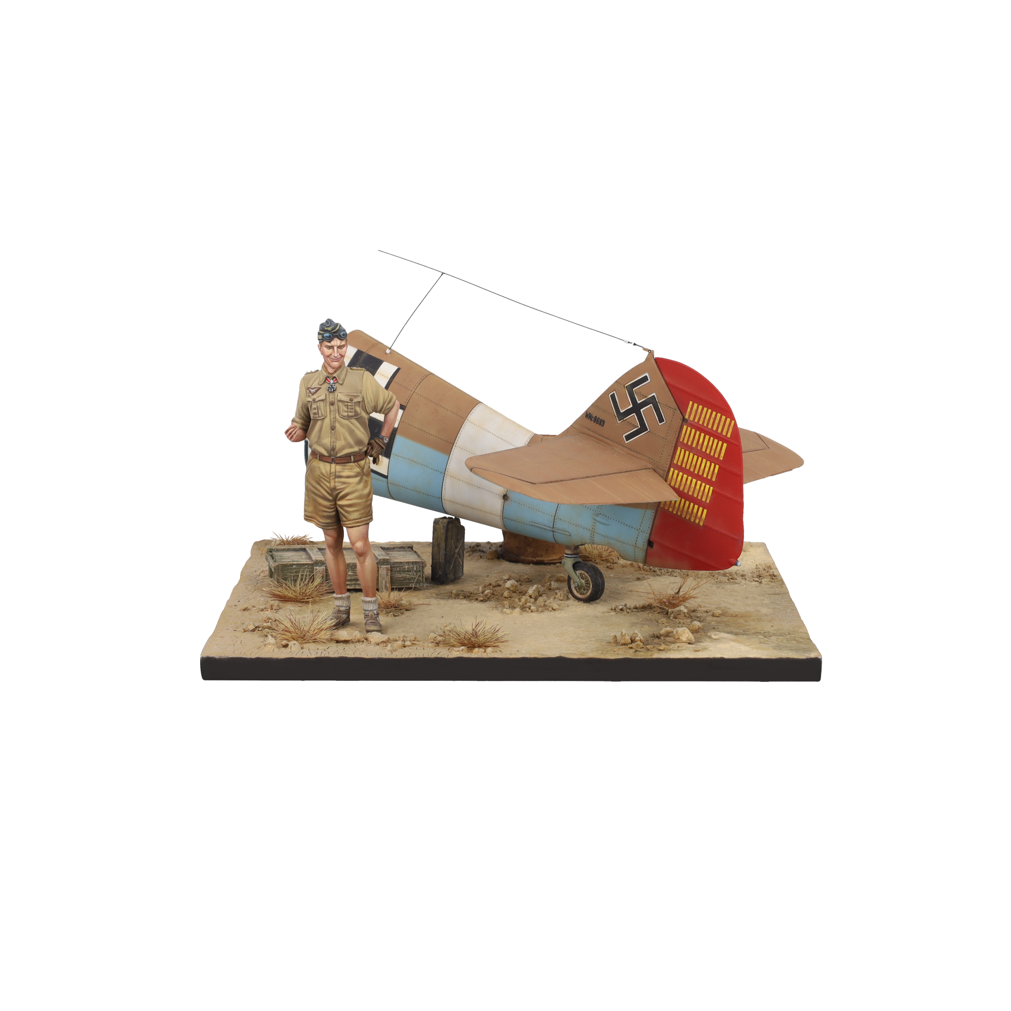 Scale75 Warfront Marseille Ace of Bf109 figurka 1/32 nenabarvená
