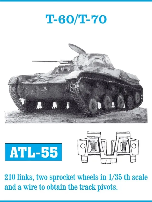 Friulmodel ATL-055 T-60/T-70 kovové pásy 1/35