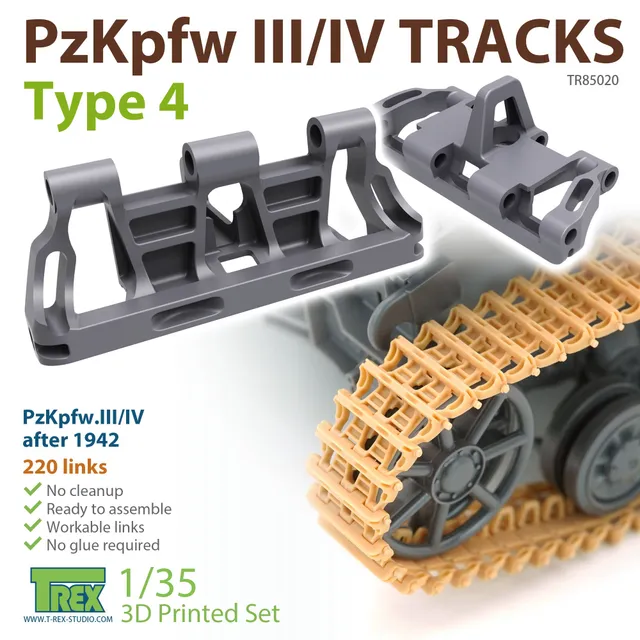 T-Rex Studio TR85020 pásy Pz III/IV 1/35 typ 4