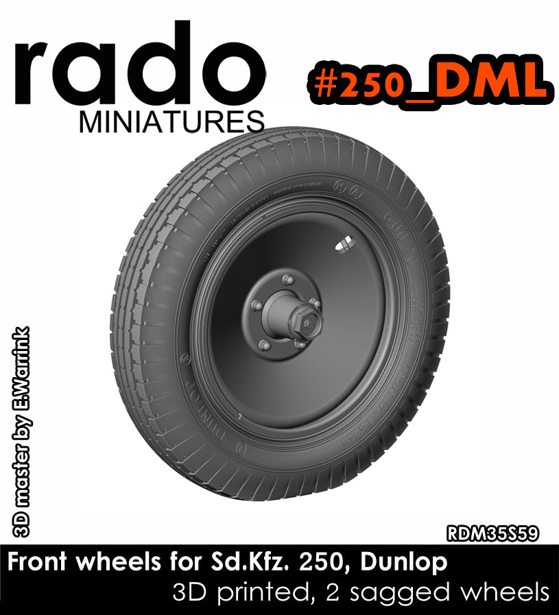 Rado Miniatures RDM35S59 kola Sd.Kfz.250 Dunlop 1/35