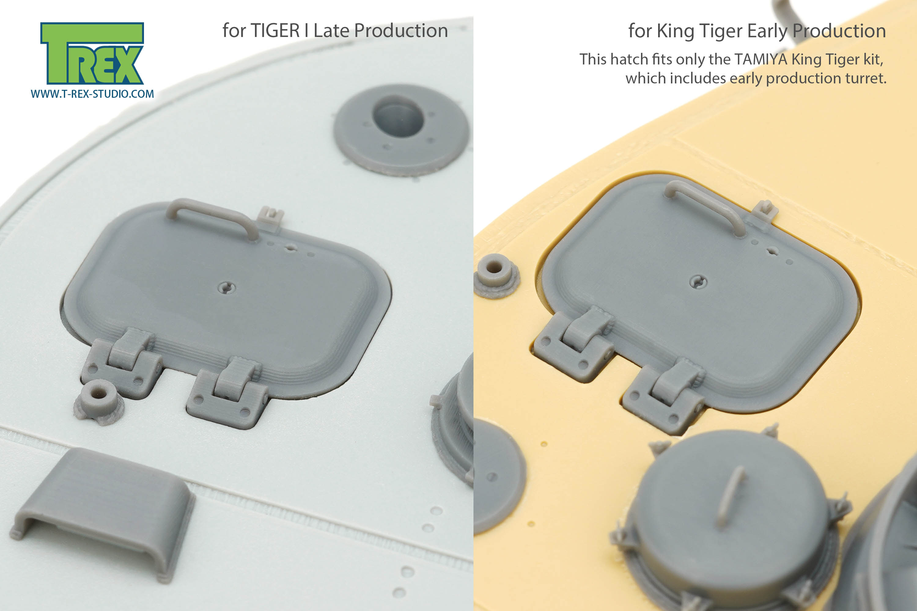 T-Rex Studio TR35212 poklop Tiger I late 1/35 2 kusy
