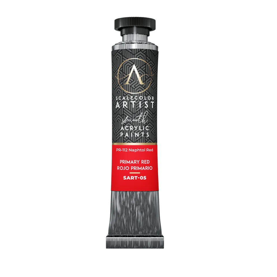 Scale75 Artist Primary Red akrylová barva 20 ml krycí