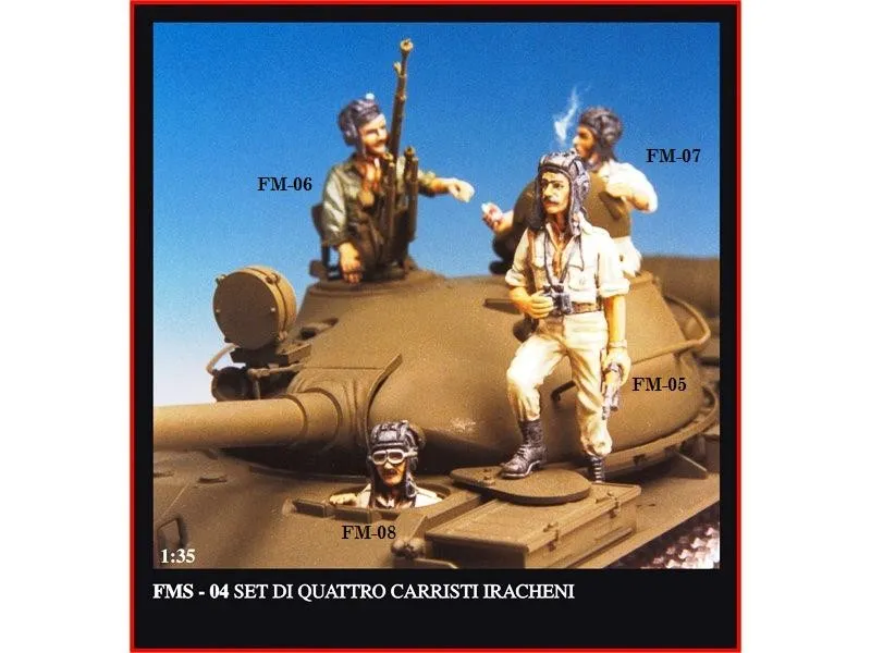 Friulmodel FMS-04 Iráčtí tankisté figurky 1/35 4 kusy