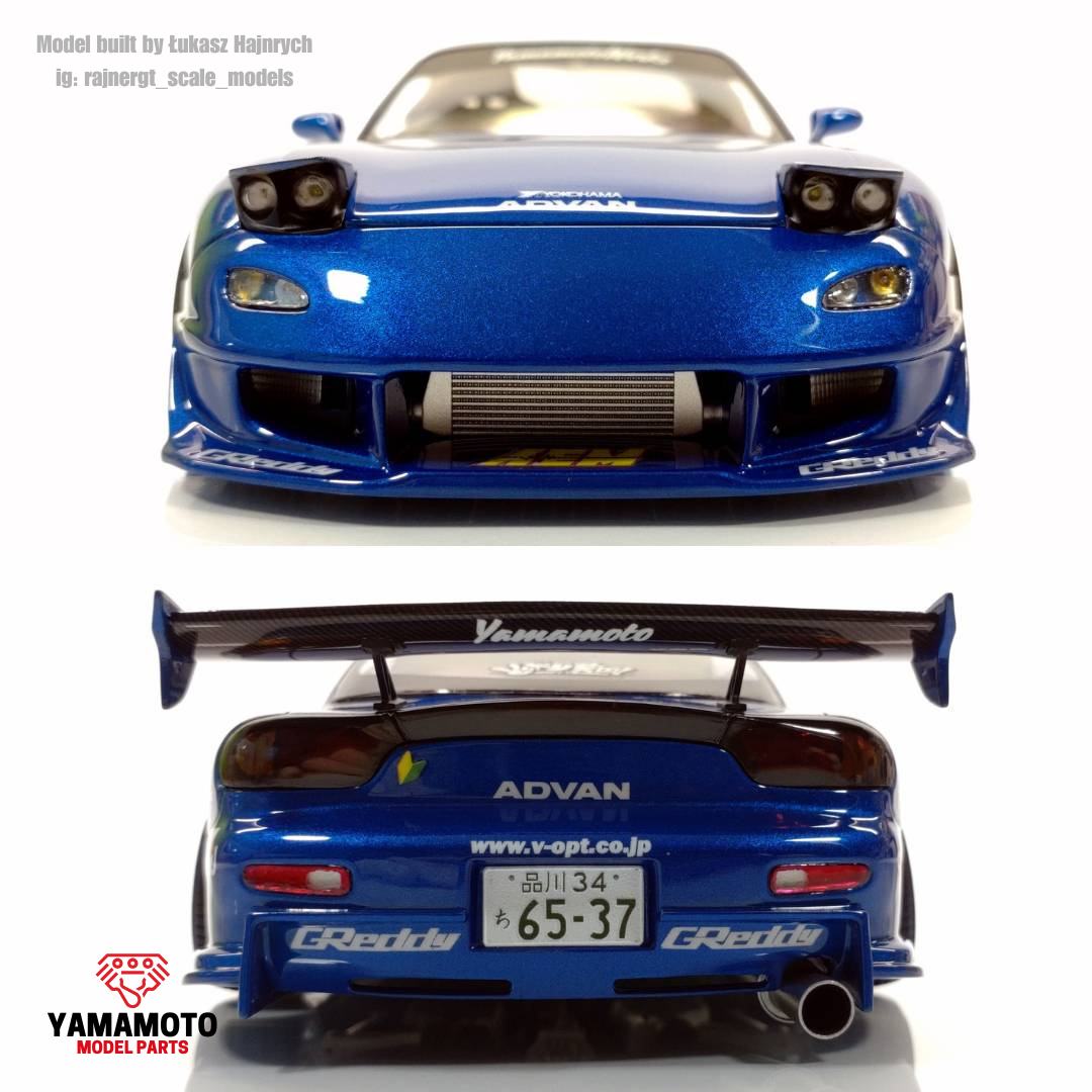 Yamamoto Veilside D1-GT Mazda RX-7 transkit 1/24 Tamiya