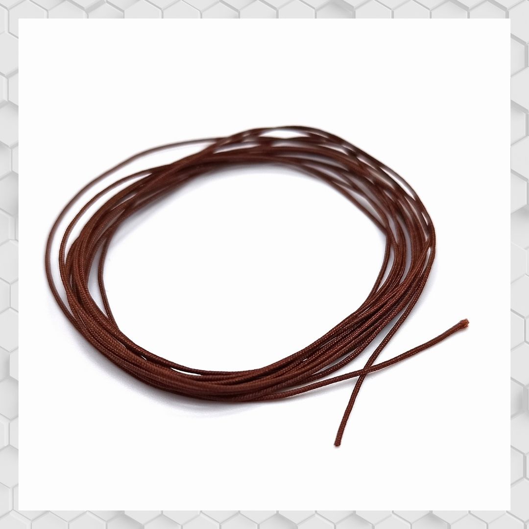 Yamamoto Model Parts Braided Hose hadice 0,6 mm 2 m hnědá