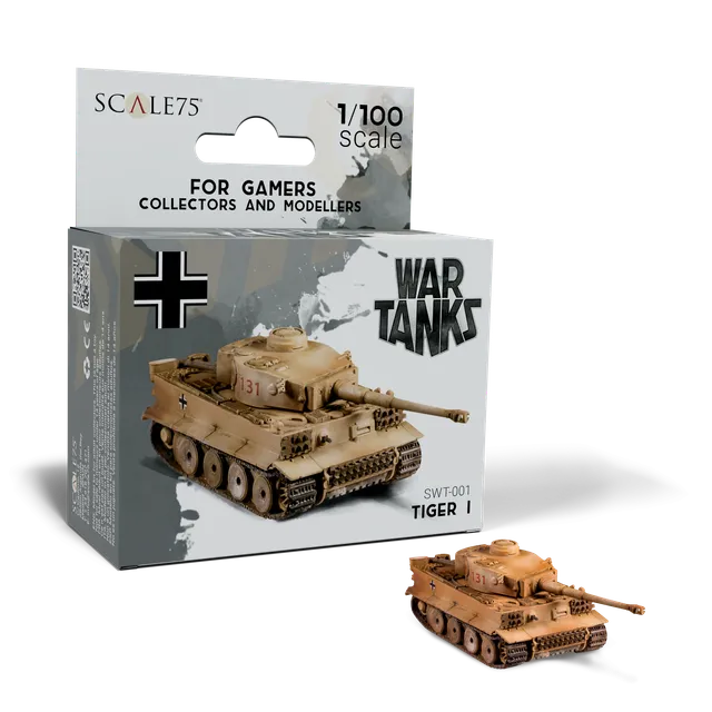 Scale75 Tiger I tank 1/100 resinový model nenabarvený
