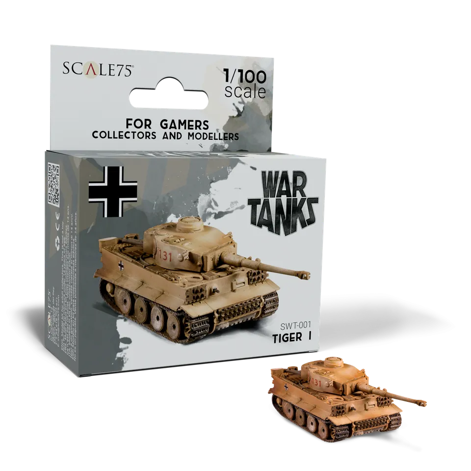 Scale75 Tiger I tank 1/100 resinový model nenabarvený