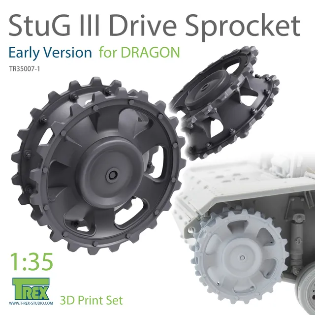 T-Rex Studio TR35007 hnací kola StuG III 1/35 Dragon