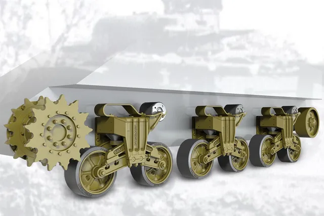 Fury Models F35050 M4 Sherman sada podvozku 1:35 FTA