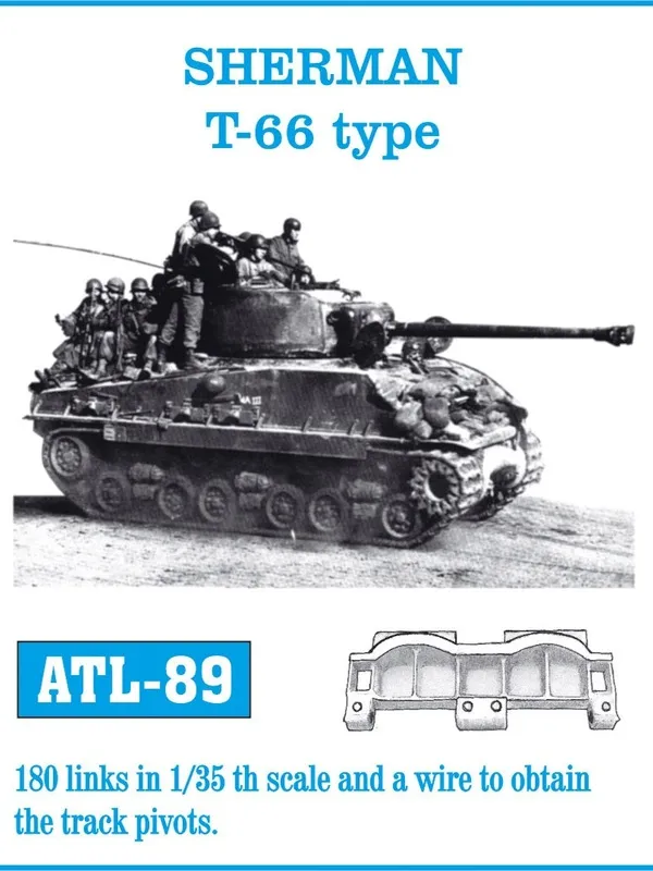Friulmodel ATL-089 Sherman T-66 kovové pásy 1/35 180 článků