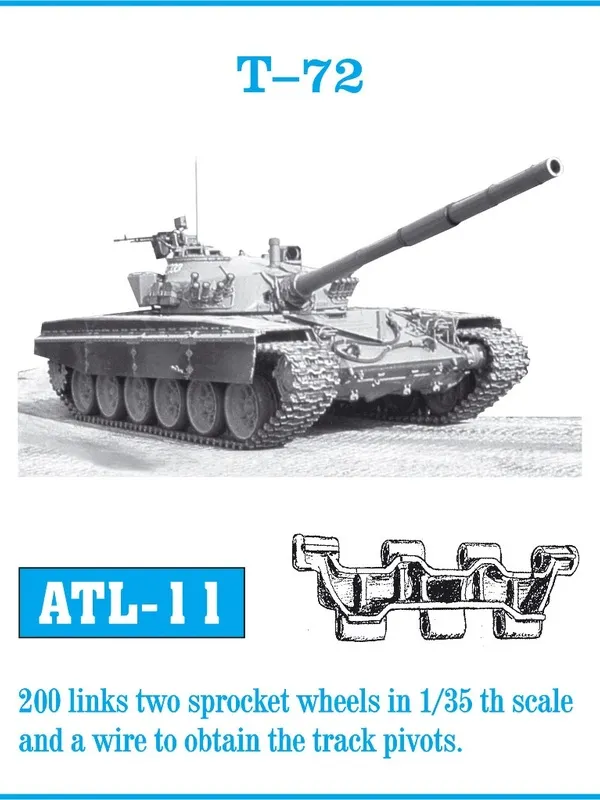 Friulmodel ATL-011 kovové pásy 1/35 T-72 200 čl.
