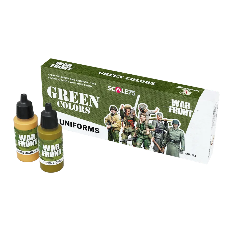 Scale75 Warfront Green Colors sada akrylových barev 8 ks