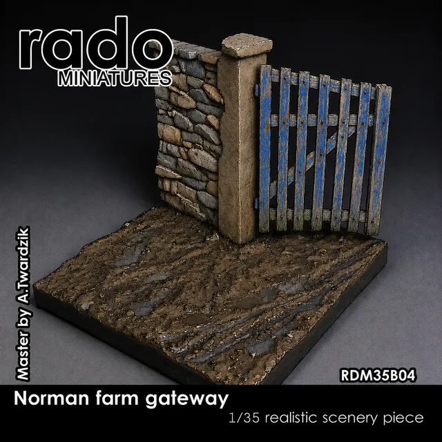 Rado Miniatures RDM35B04 diorama Normandie 1/35 9x9 cm