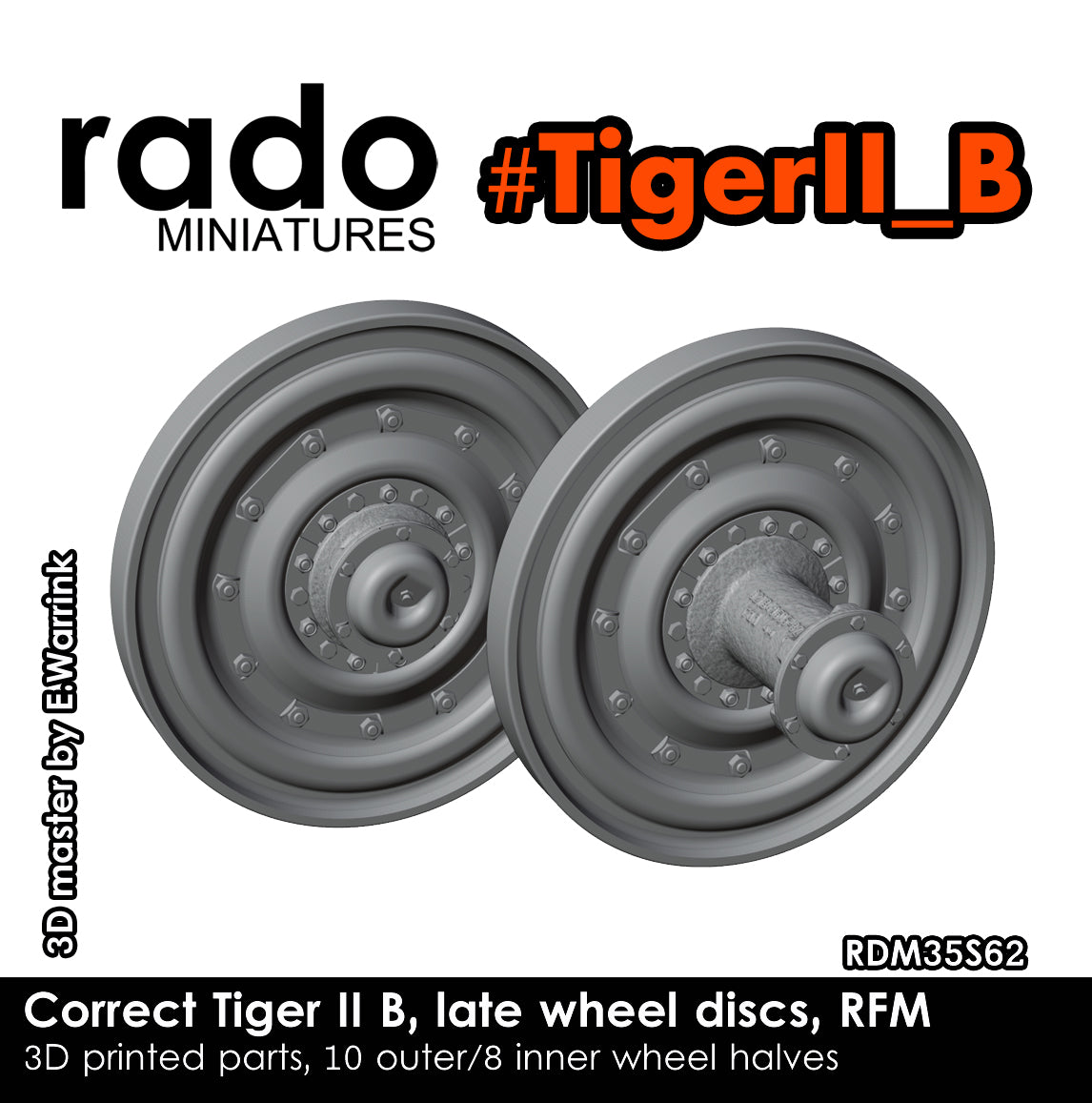 Rado Miniatures RDM35S62 kola 1/35 na King Tiger RFM