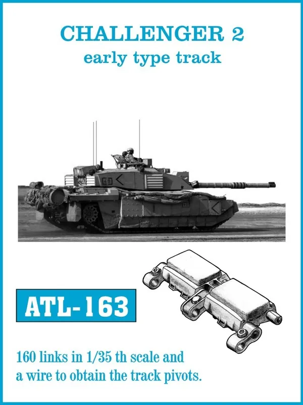 Friulmodel ATL-163 Challenger 2 early pásy 1/35 160 článků