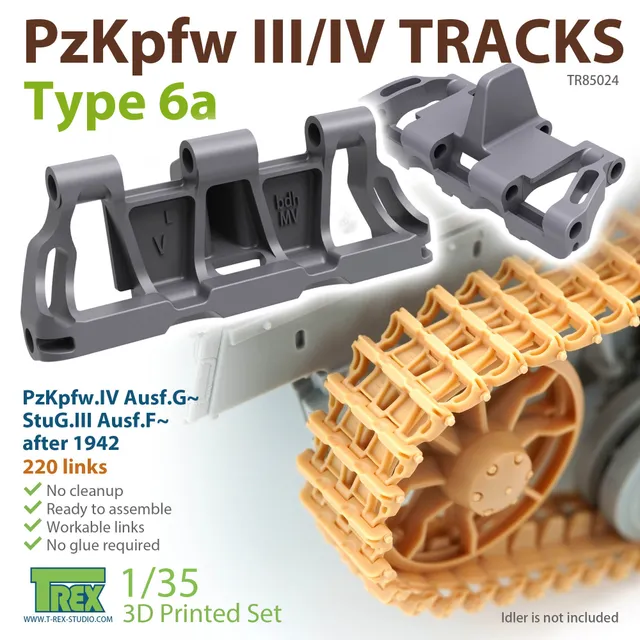 T-Rex Studio TR85024 pásy 1/35 PzKpfw III/IV Type 6a