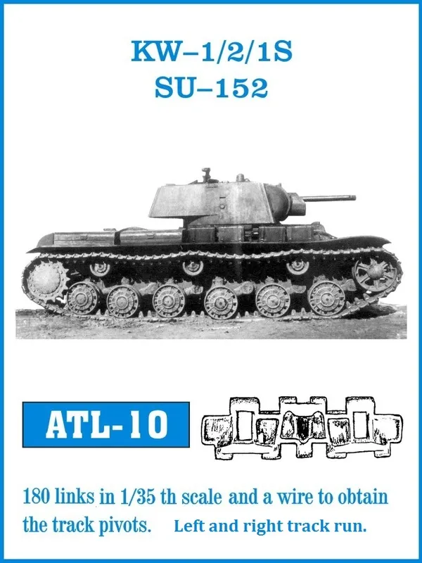 Friulmodel ATL-010 KV-1/2 kovové pásy 1/35 180 článků