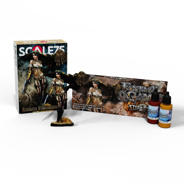 Scale75 Steampunk Jessica Thunderhawk sada barev s figurkou