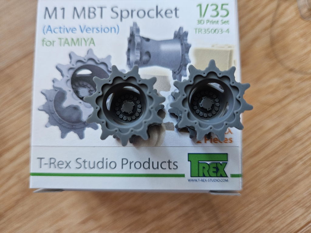 T-Rex Studio TR35003 ozubená kola 1/35 M1 Abrams Tamiya