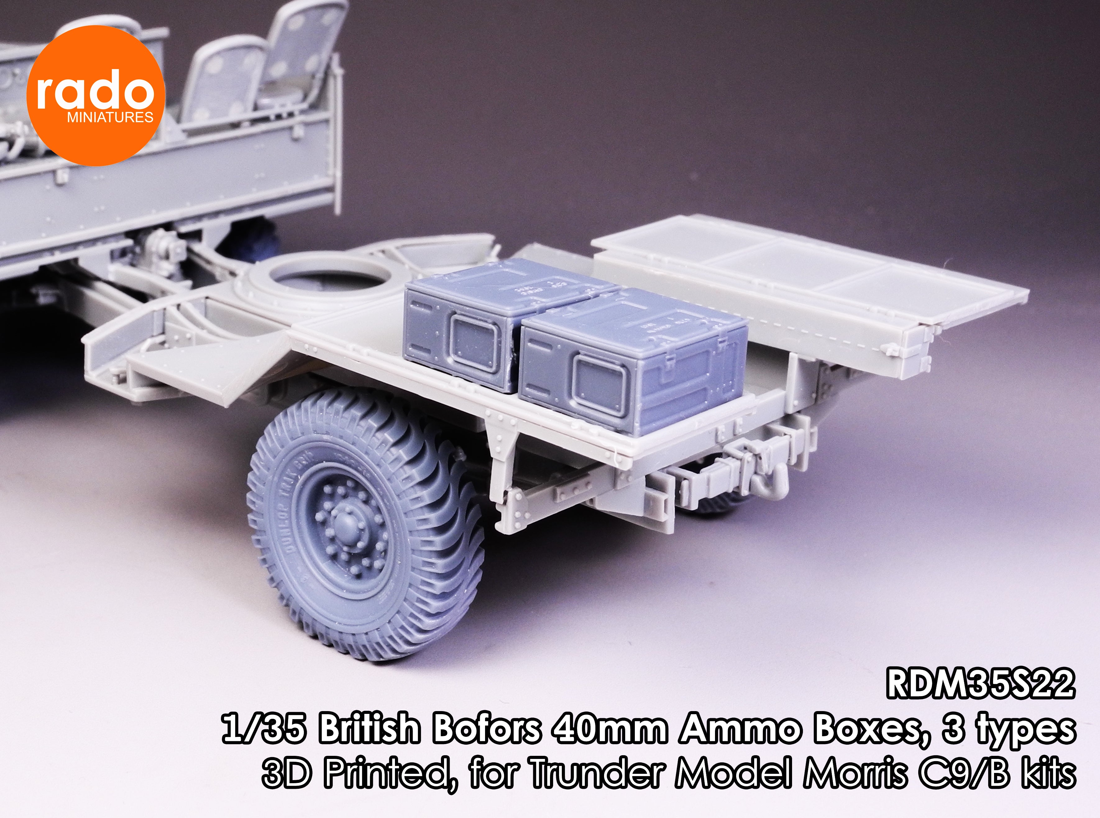 Rado Miniatures RDM35S22 bedny 1/35 na munici Bofors 40 mm