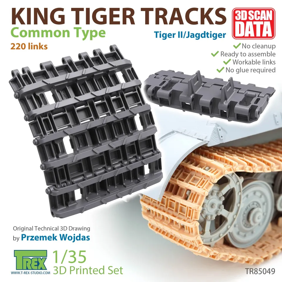 T-Rex Studio TR85049 pásy 1/35 King Tiger běžný typ