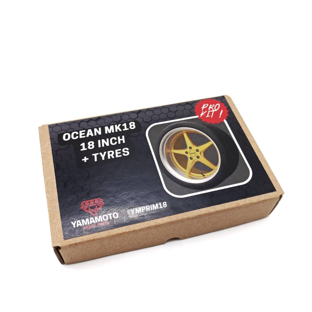 Yamamoto Model Parts Ocean MK18 18 kola s pneu resin