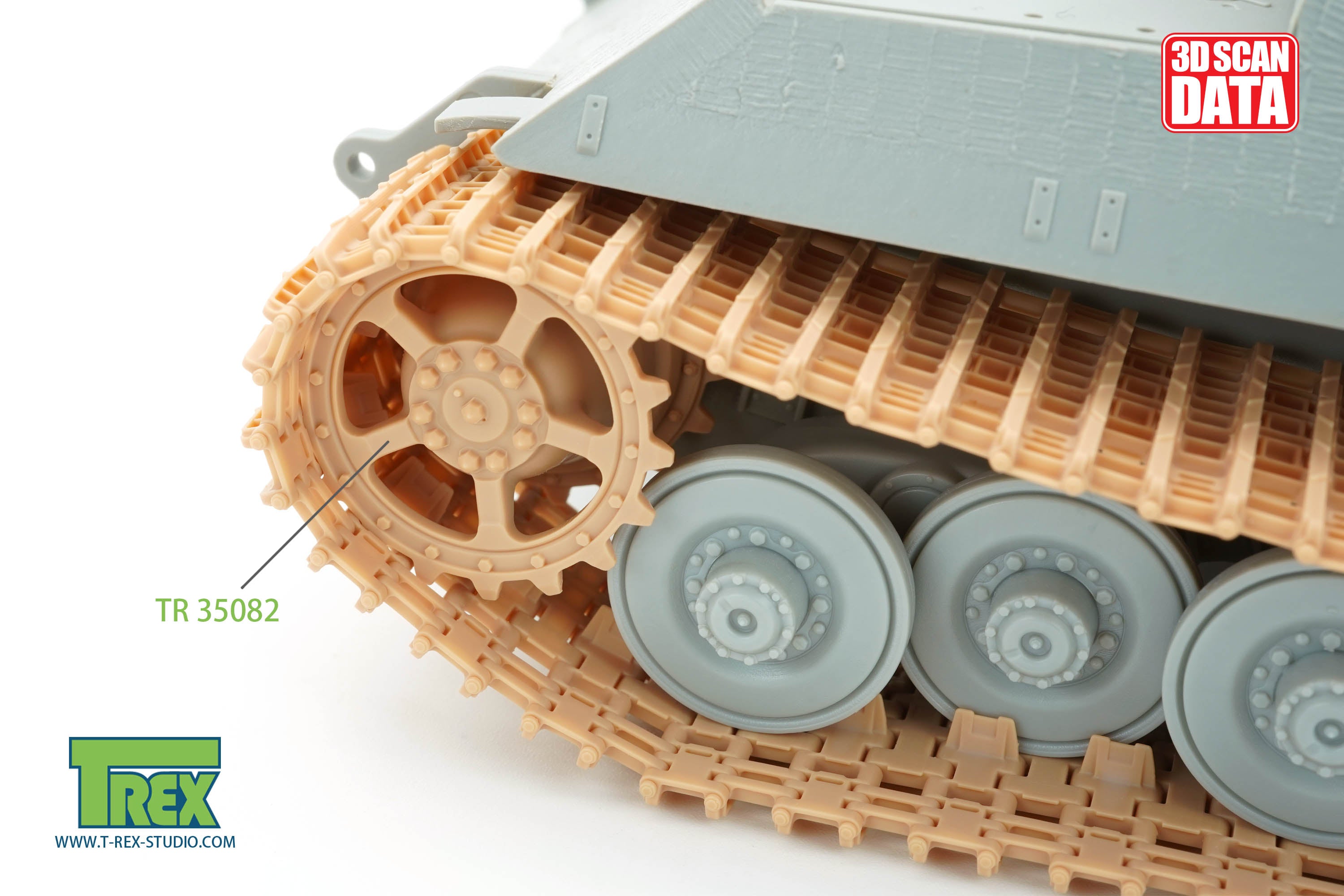 T-Rex Studio TR85052 pásy 1/35 Jagdtiger Porsche 3D tisk