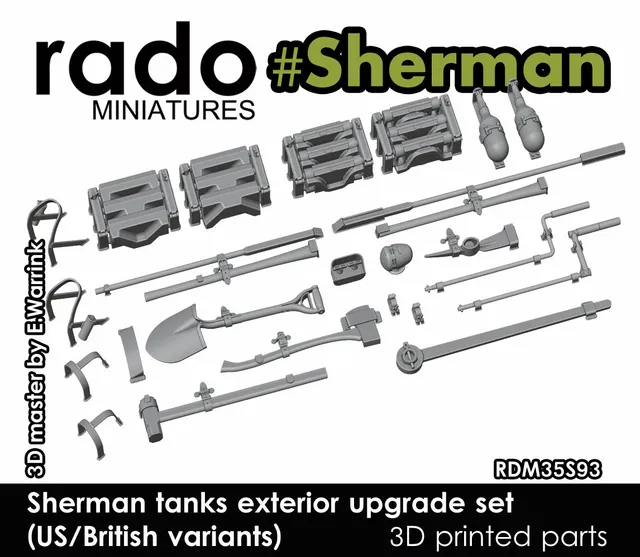 Rado Miniatures 35S93 nářadí Sherman 1/35 sada