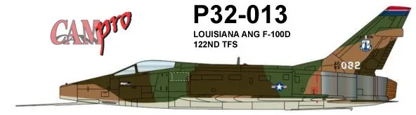 CAM PRO P32-013 obtisky 1/32 F-100D Louisiana ANG