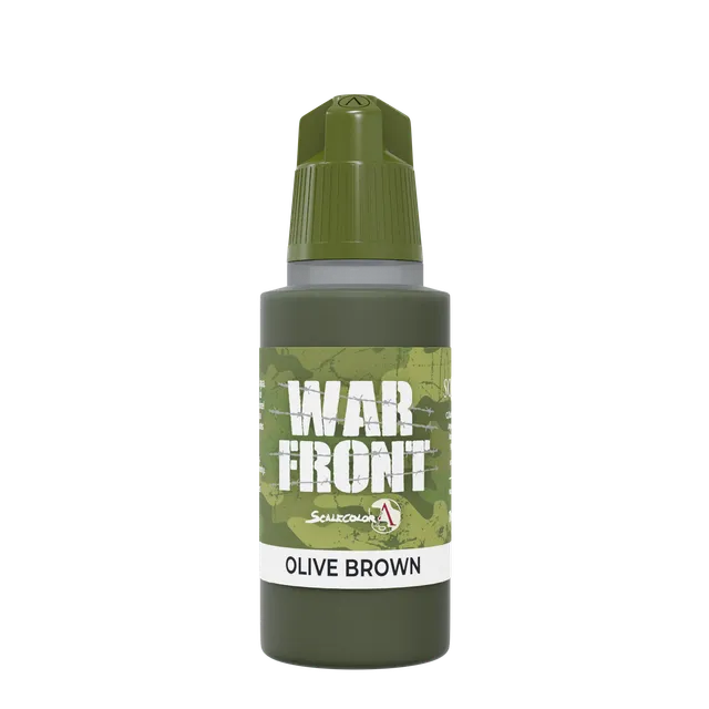 Scale75 Warfront Olive Brown barva na figurky 17ml matná