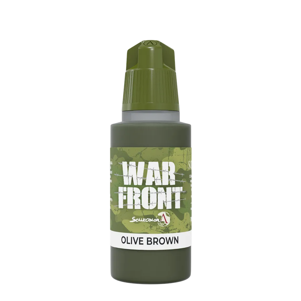 Scale75 Warfront Olive Brown barva na figurky 17ml matná
