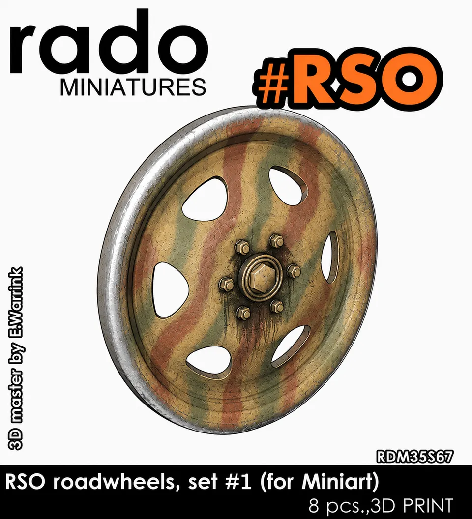 Rado Miniatures RDM35S67 pojezdová kola RSO Miniart 1/35
