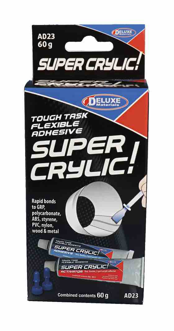 Deluxe Materials Super Crylic AD23 akrylové lepidlo 60 g houževnaté
