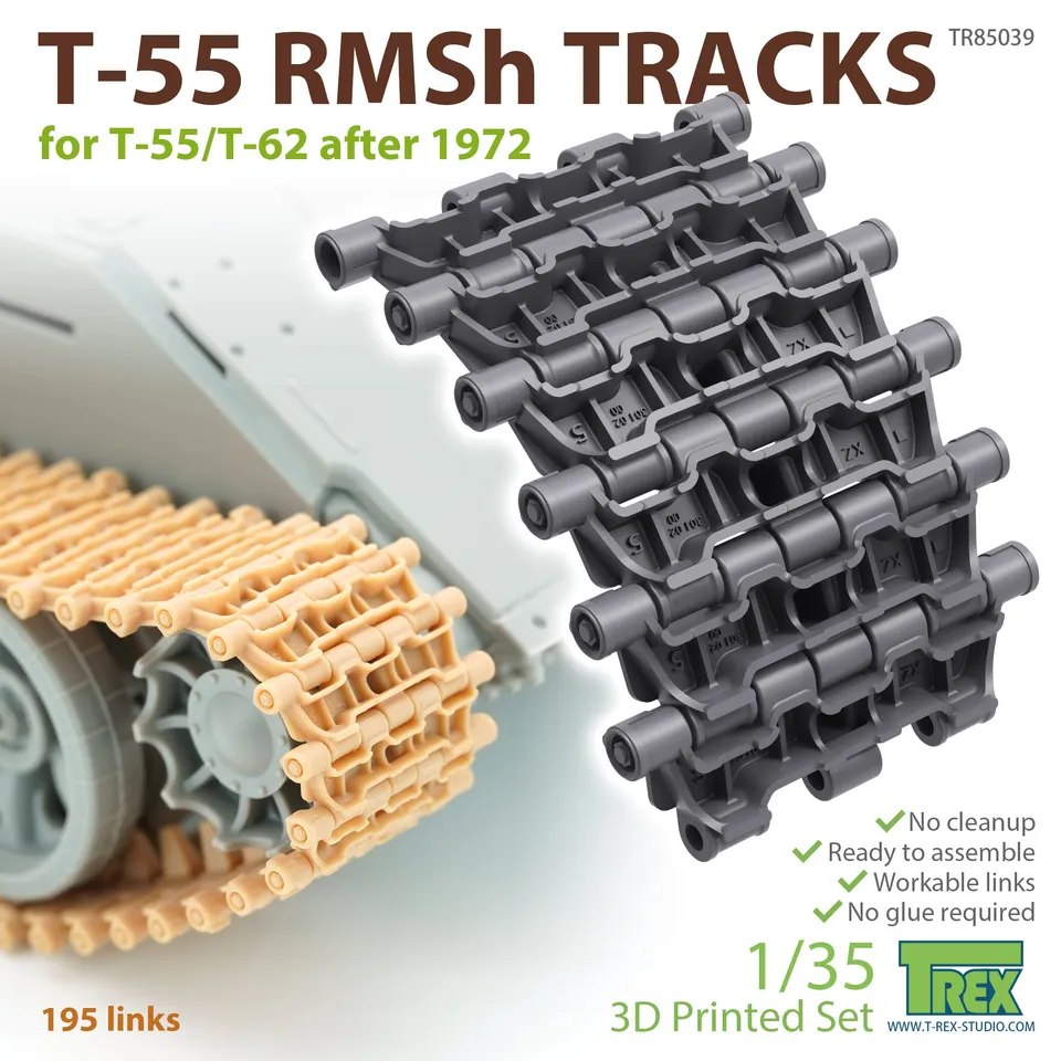 T-Rex Studio TR85039 pásy T-55 RMSh 1/35 po roce 1972