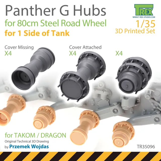T-Rex Studio TR35096 Panther G náboje kol 1/35 ocelová