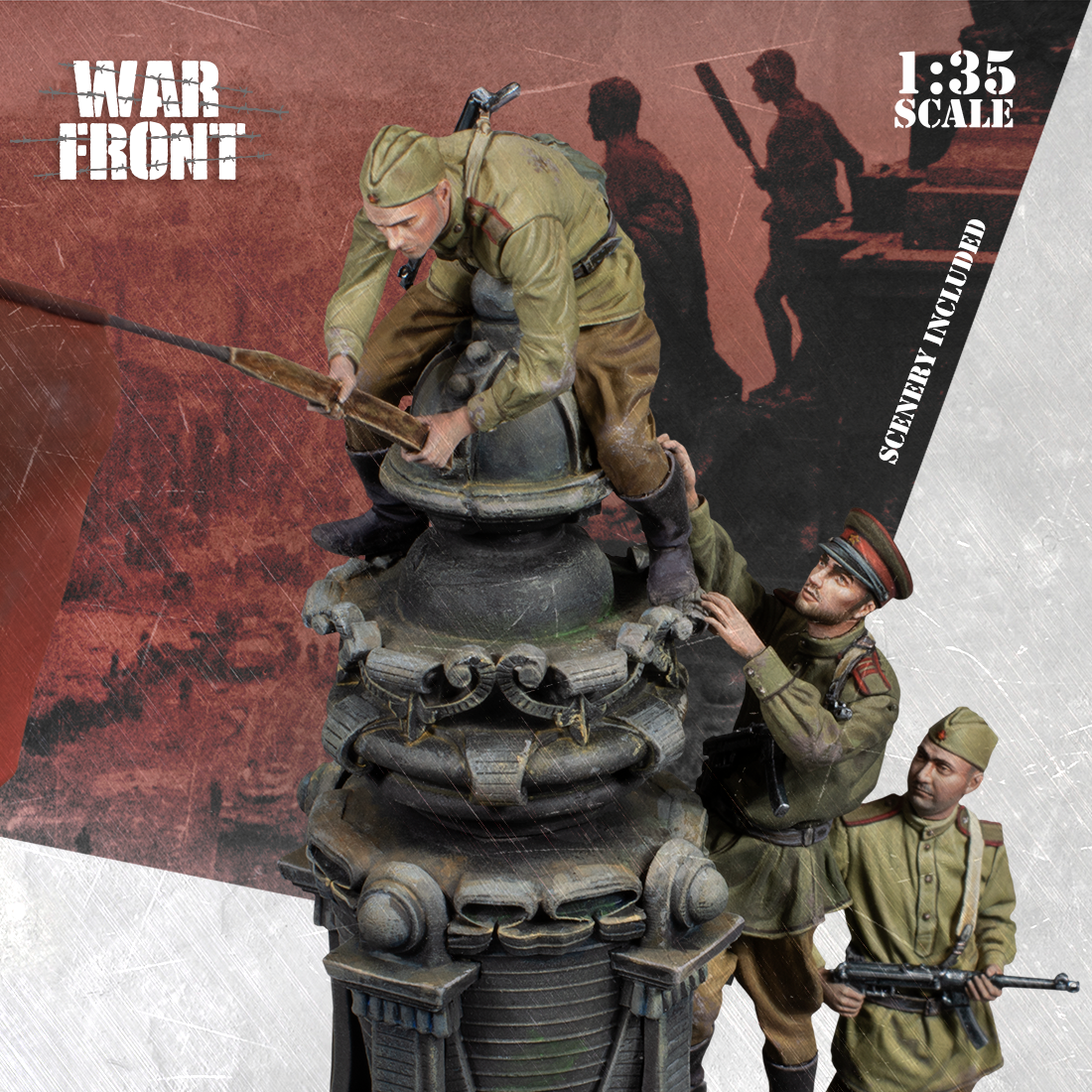 Scale75 Warfront The Flag Over Berlin figurka 1/35 resin nenabarvená