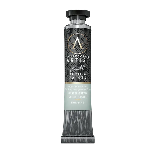 Scale75 Artist Green Pastel akrylová barva 20 ml pastelová
