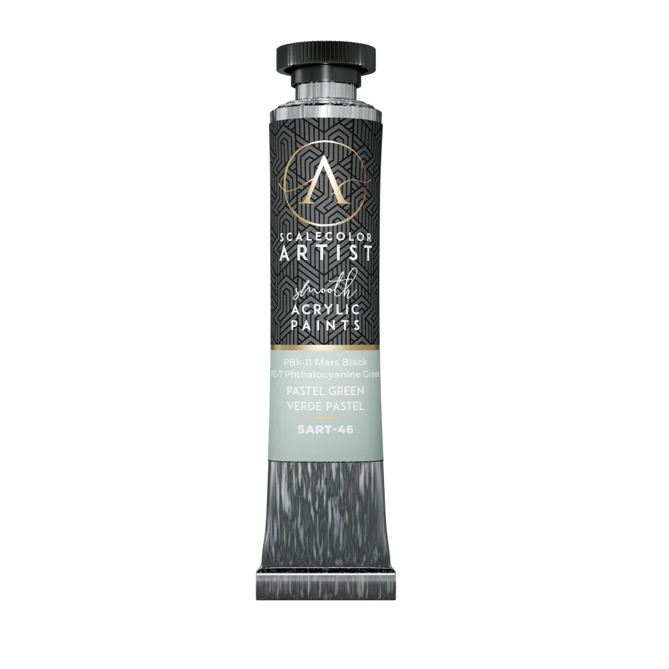 Scale75 Artist Green Pastel akrylová barva 20 ml pastelová
