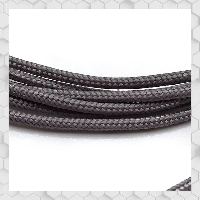 Yamamoto Model Parts Braided hadice stříbrná 1,5 mm 1 m