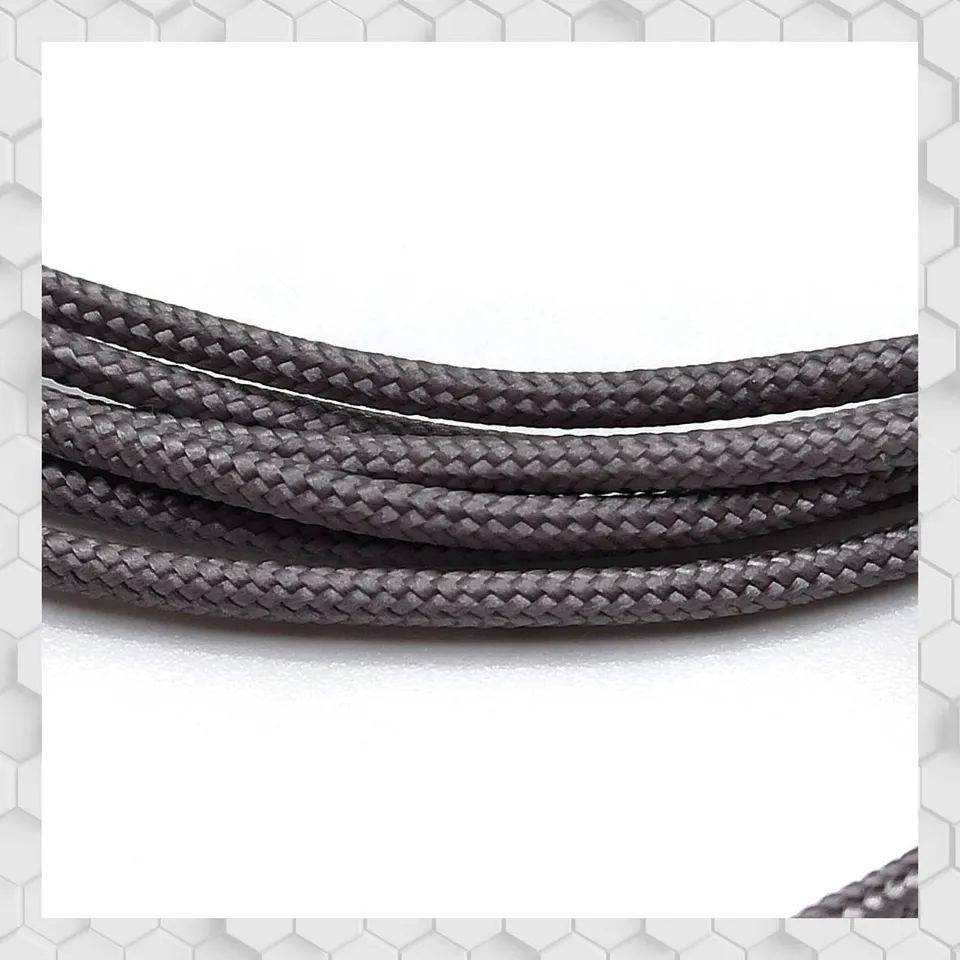 Yamamoto Model Parts Braided hadice stříbrná 1,5 mm 1 m